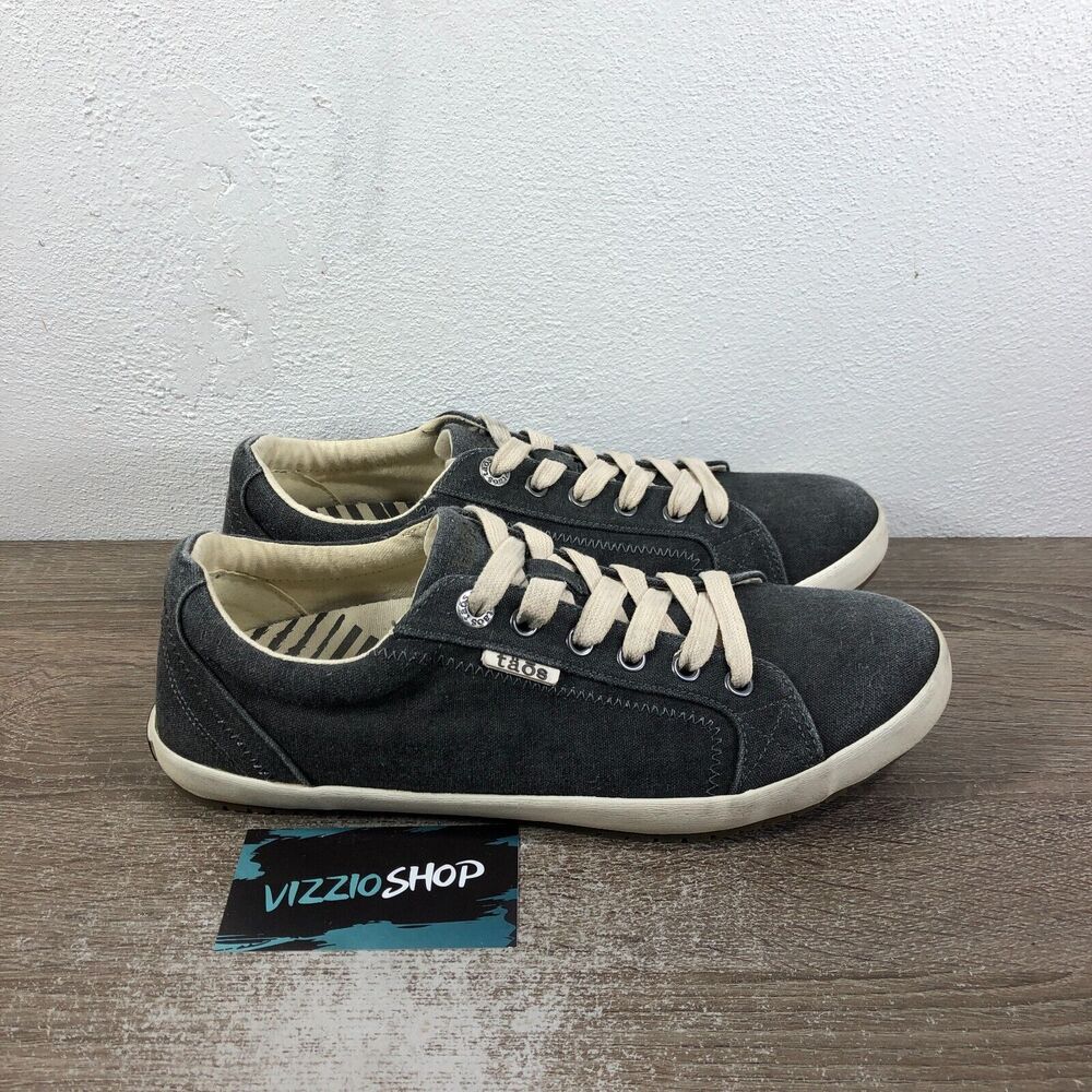 Taos Star Low Top Lace Up Grey Wash Flats Sneakers Women's 9.5 W STA12844